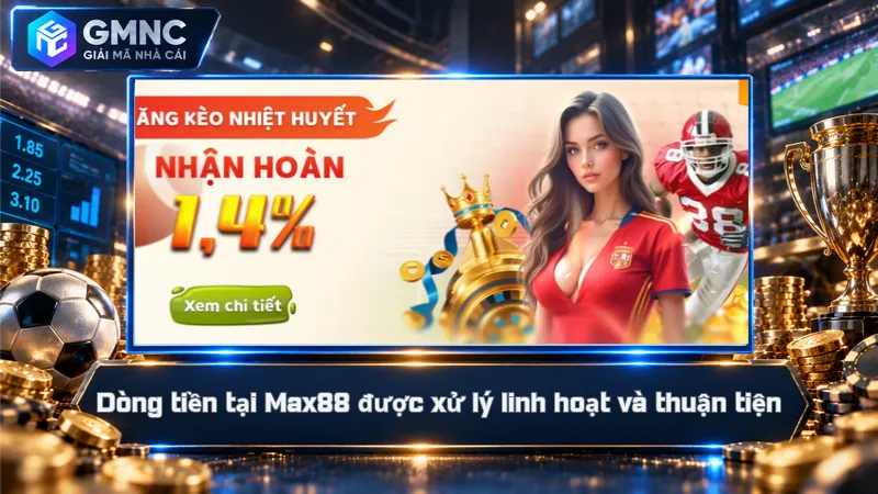 Max88 – Nhà Cái Giao Dịch Nhanh, Quyền Lợi Đến 38 Triệu 4 Dòng tiền tại Max88 được xử lý linh hoạt và thuận tiện