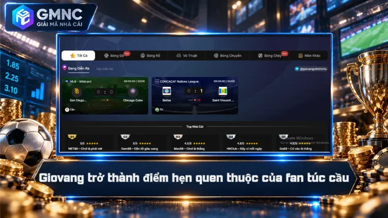 Giovang – Xem Bóng Đá Live Miễn Phí, Trọn Vẹn 90 Phút 1 Giovang trở thành điểm hẹn quen thuộc của fan túc cầu
