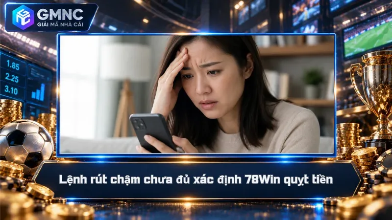 Lệnh rút chậm chưa đủ xác định 78Win quỵt tiền
