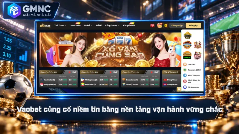 Vaobet củng cố niềm tin bằng nền tảng vận hành vững chắc
