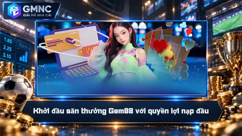 Khởi đầu săn thưởng Gem88 với quyền lợi nạp đầu