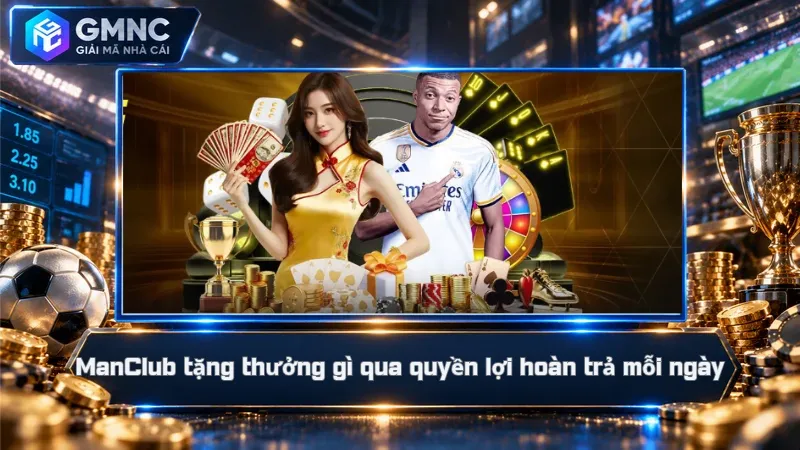 ManClub tặng thưởng gì qua quyền lợi hoàn trả mỗi ngày