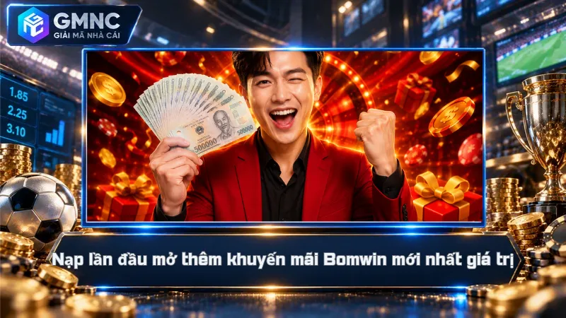 Nạp lần đầu mở thêm khuyến mãi Bomwin mới nhất giá trị