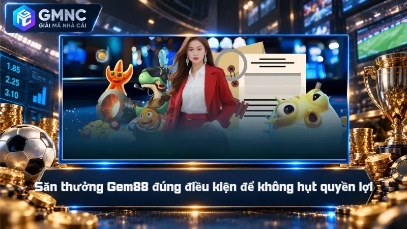 Săn thưởng Gem88 đúng điều kiện để không hụt quyền lợi